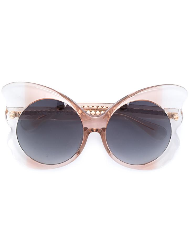 Linda Farrow 143 C3 Butterfly Sunglasses - Nude & Neutrals