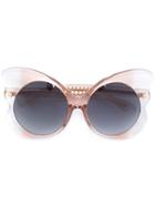 Linda Farrow 143 C3 Butterfly Sunglasses - Nude & Neutrals