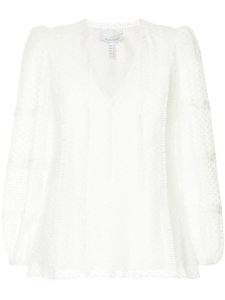 Rachel Gilbert Fringed Details Blouse - White