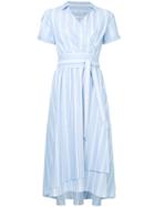 Guild Prime Striped Wrap Dress - Blue