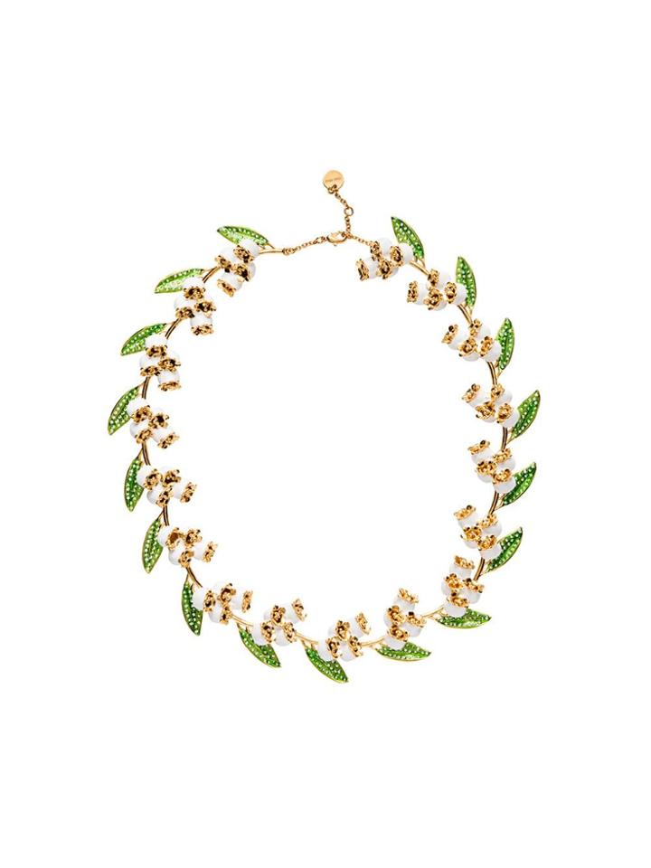 Miu Miu Floral Necklace - Gold
