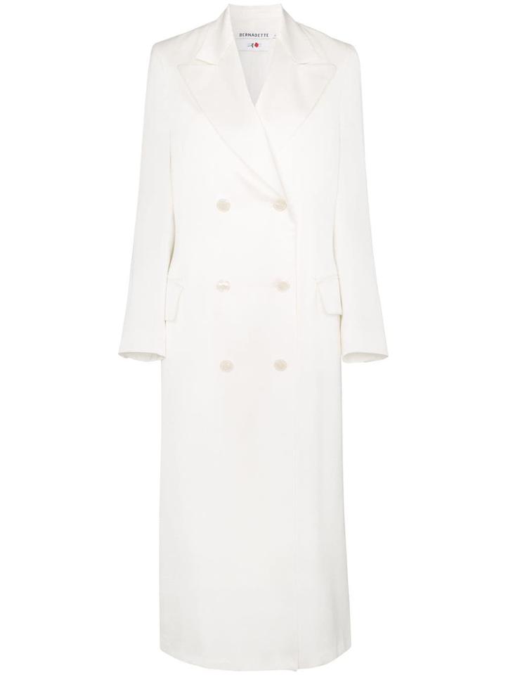 Bernadette Double-breasted Coat - White
