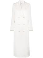 Bernadette Double-breasted Coat - White