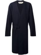 Marni Double Breasted Coat, Men's, Size: 46, Blue, Virgin Wool/polyimide