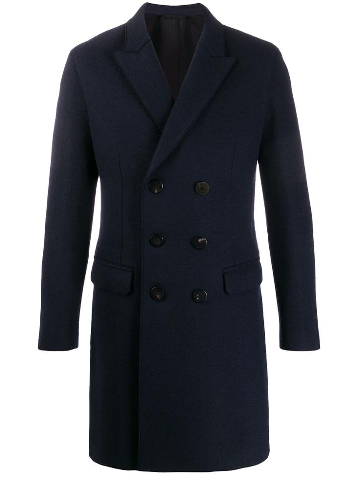 Neil Barrett Double-breasted Midi Coat - Blue