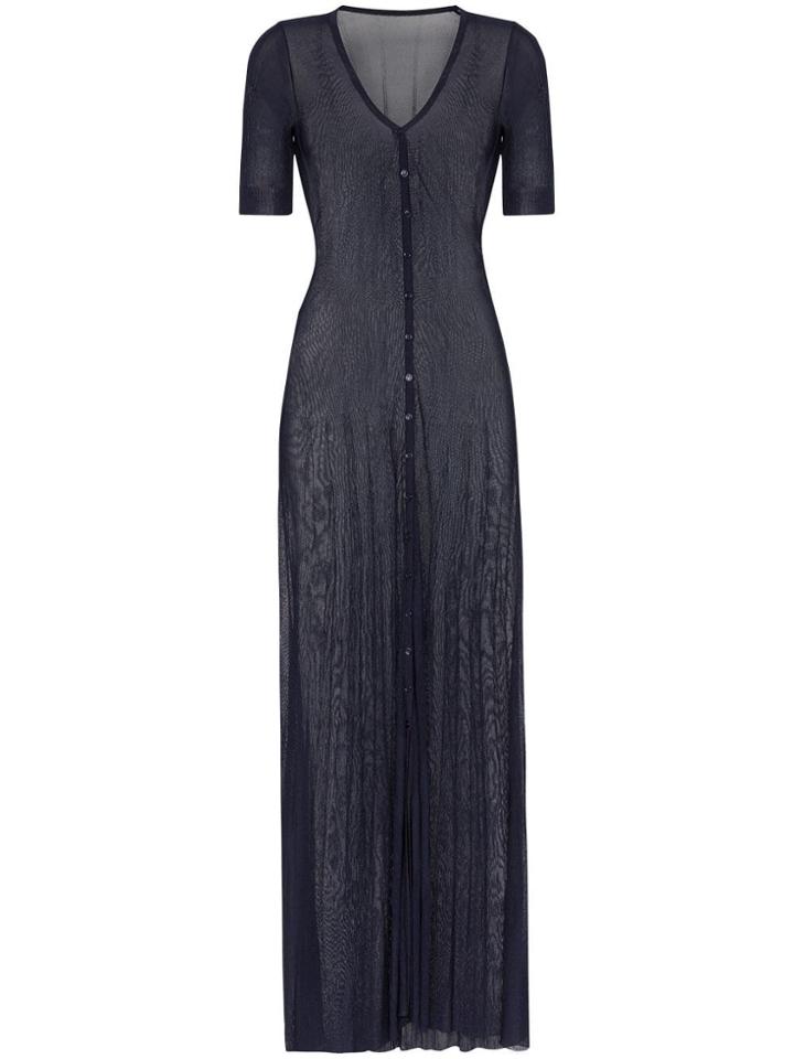 Jacquemus Sheer Maxi Cardigan - Blue