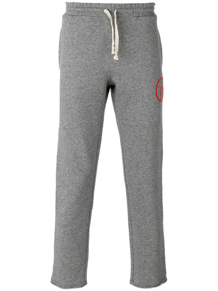 Gosha Rubchinskiy Logo Sweatpants, Men's, Size: Large, Grey, Cotton