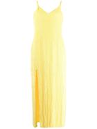 Retrofete Sequin Cocktail Dress - Yellow