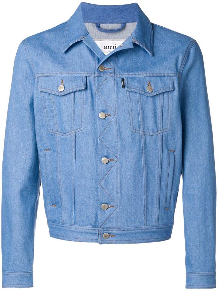 Ami Paris Denim Jacket - Blue