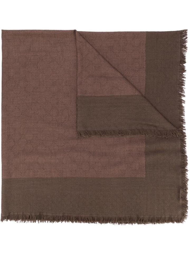 Gucci Beehive Pattern Scarf - Brown