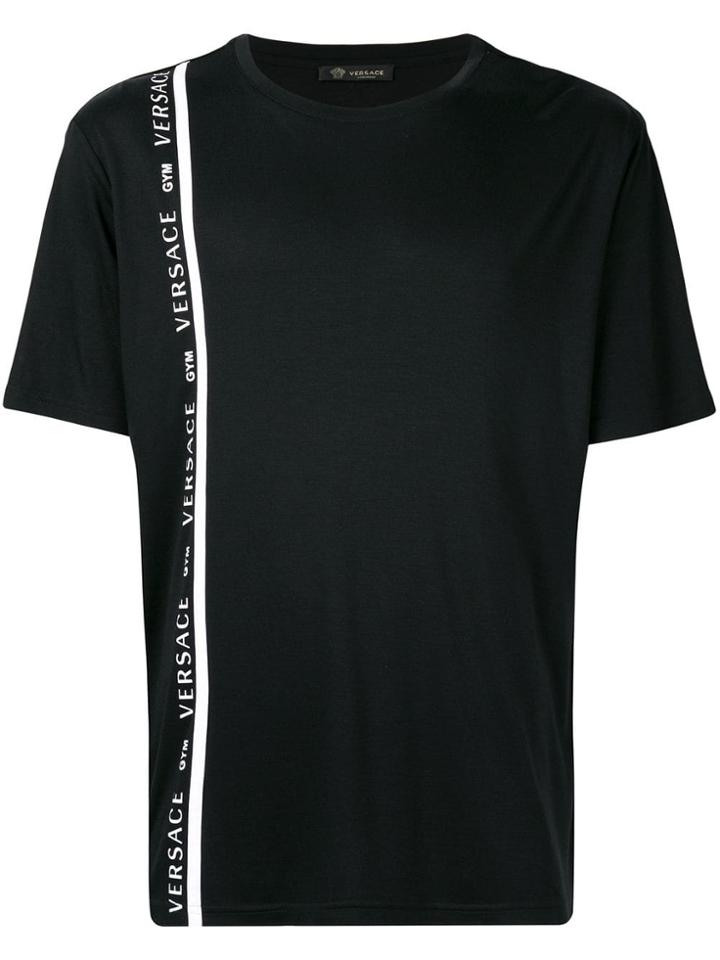 Versace Gym Stripe T-shirt - Black