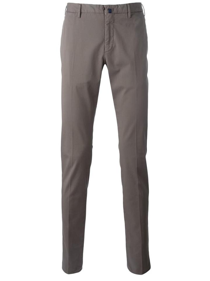 Incotex - Classic Chinos - Men - Cotton/spandex/elastane - 54, Grey, Cotton/spandex/elastane
