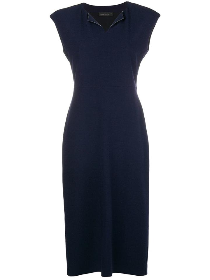 Fabiana Filippi Fitted Midi Dress - Blue