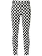 Boutique Moschino Check Print Skinny Trousers - Black