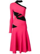 Proenza Schouler One Sleeve Bandage Knit Dress - Pink
