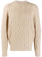 Brunello Cucinelli Cable Knit Sweater - Neutrals