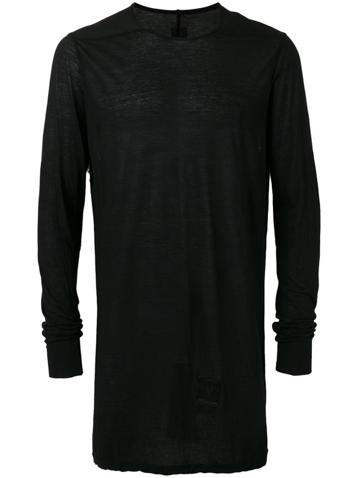 Rick Owens Drkshdw Long Lonsleeved T-shirt - Black