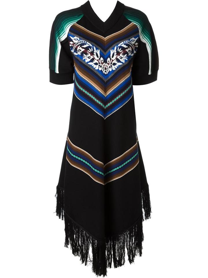 Sacai Printed Midi Dress