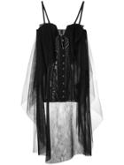 Unravel Project Layered Corset Dress - Black