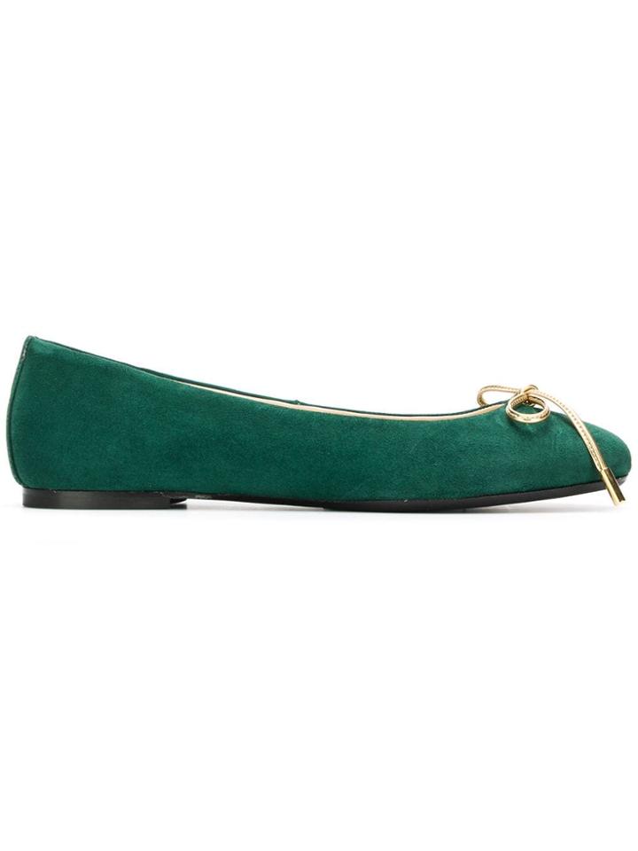 Anna Baiguera Anna Bow Ballerinas - Green