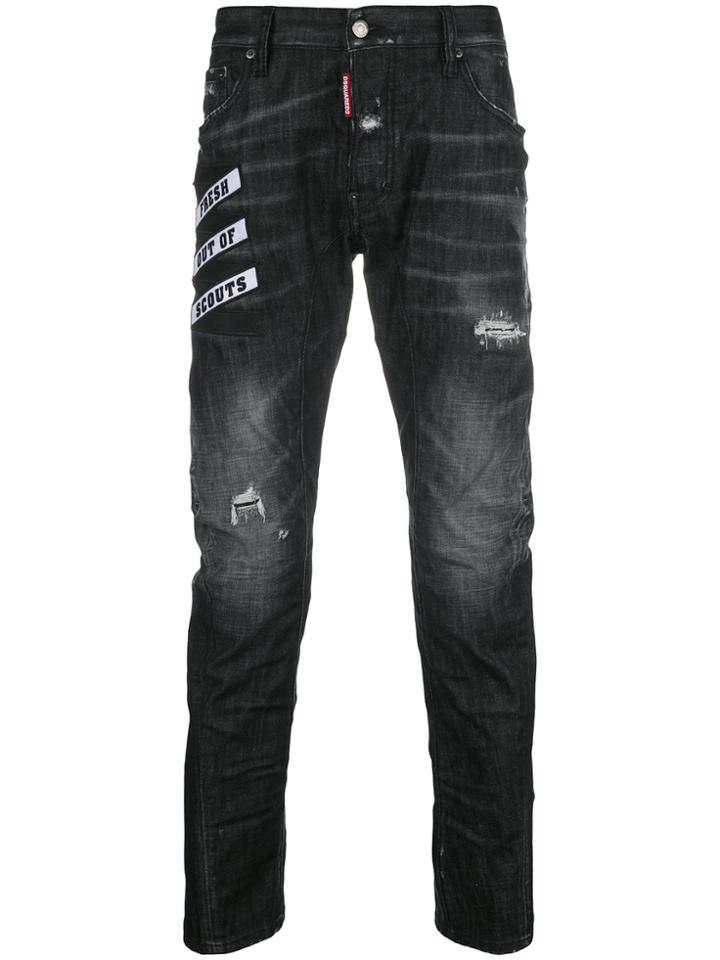 Dsquared2 Tidy Biker Jeans - Black