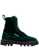 Rombaut Lace-up Ankle Boots - Green
