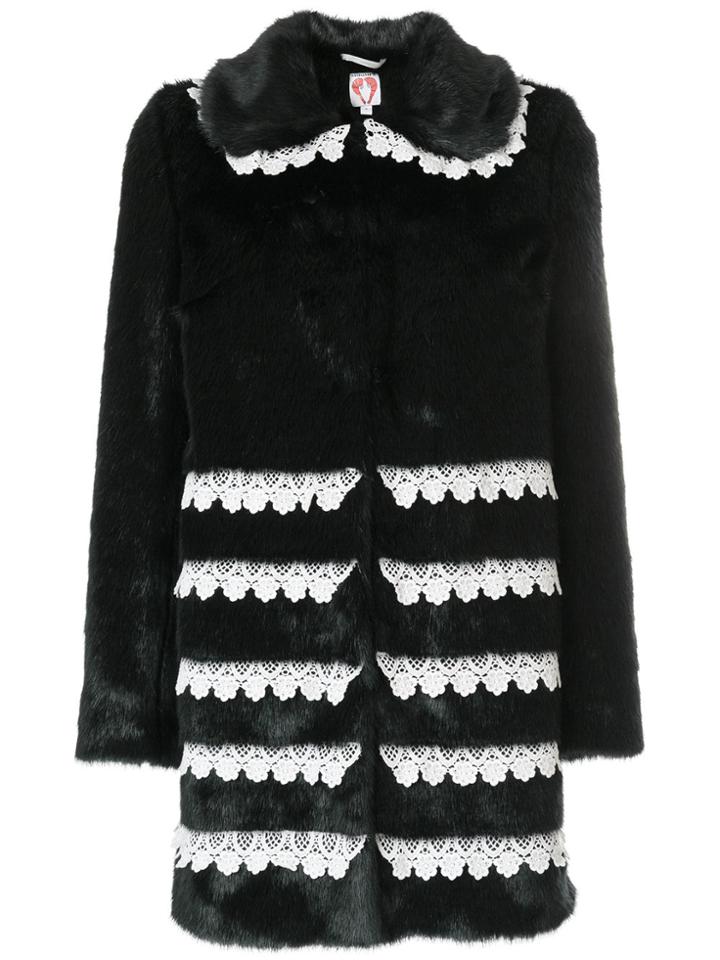 Shrimps Sol Faux Fur Coat - Black