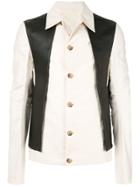 Rick Owens Waistcoat Shirt Jacket - White