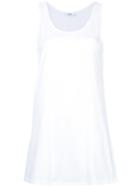 Jil Sander Scoop Neck Tank, Women's, Size: Small, White, Cotton/spandex/elastane