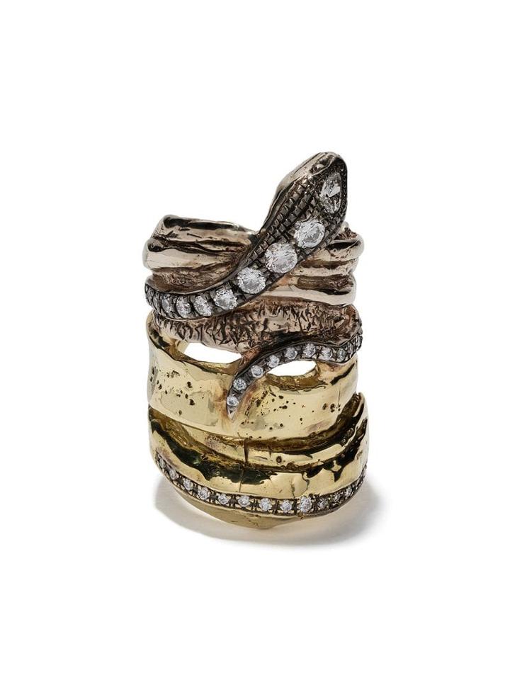 Hunrod Diamond Foundry X Dover Street Market 18kt Yellow And White