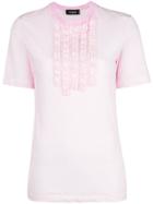 Dsquared2 Frill Embellished T-shirt - Pink & Purple