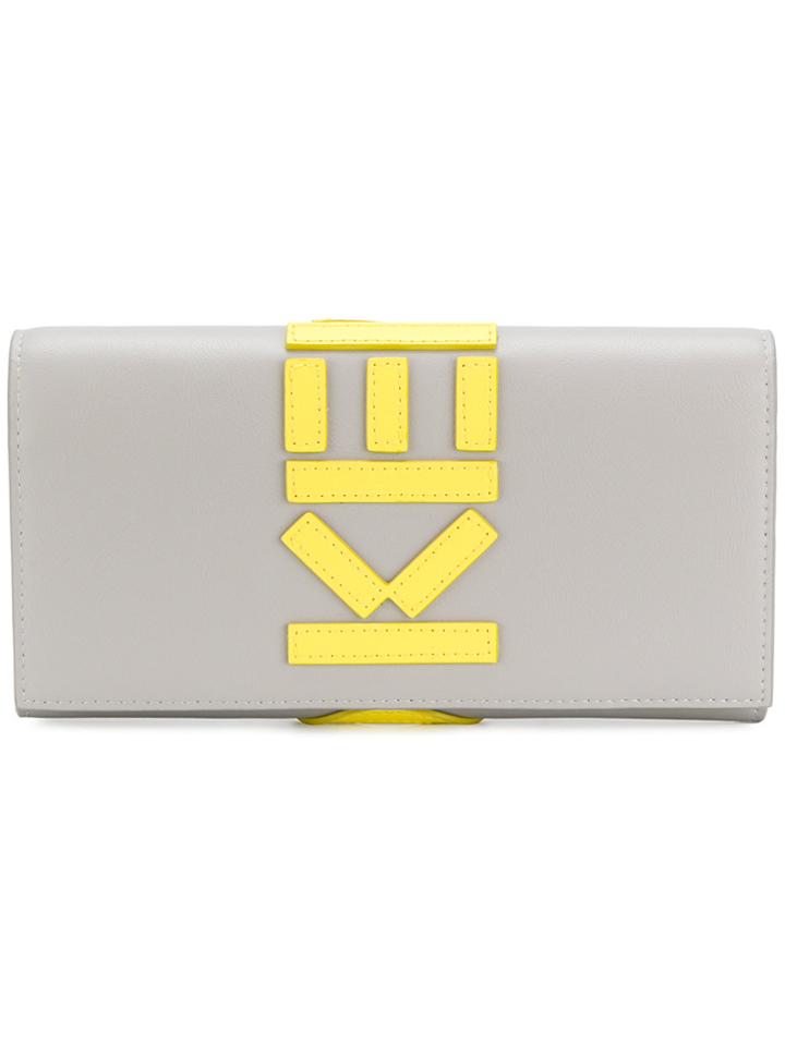 Kenzo Logo Wallet - Grey