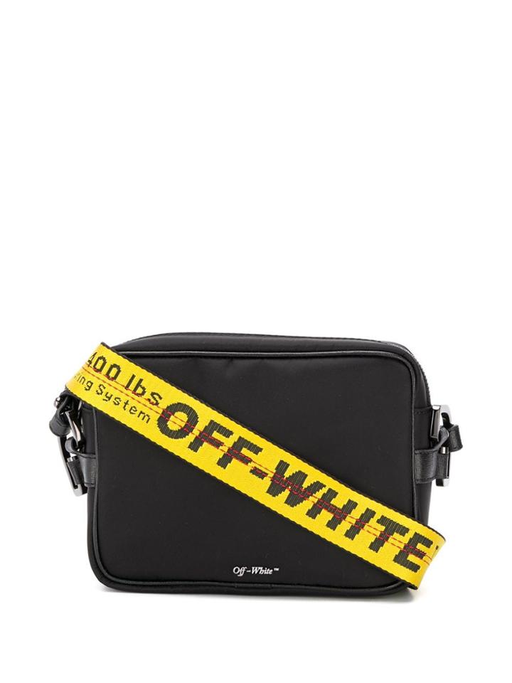 Off-white Logo Strap Cross-body Bag - Black