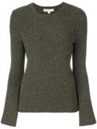 Michael Michael Kors - Metallic Knit Jumper - Women - Cotton/nylon/polyester/other Fibers - Xxs, Green, Cotton/nylon/polyester/other Fibers