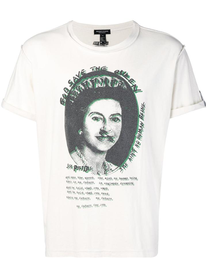 Midnight Studios Sex Pistols Save The Queen T-shirt - White
