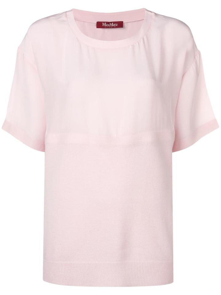 Max Mara Studio Terzo Semi-sheer Top - Pink