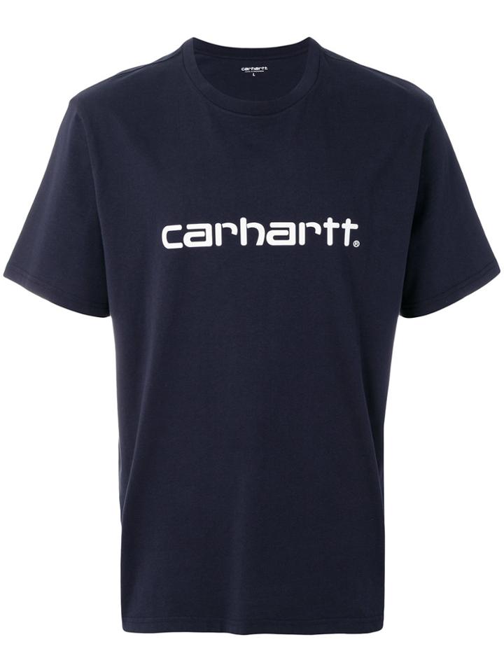 Carhartt Logo Print T-shirt - Blue