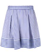 P.a.r.o.s.h. - Striped Skirt - Women - Silk - Xs, Blue, Silk