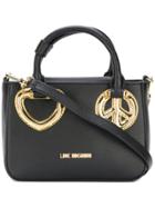 Love Moschino Peace And Love Tote Bag - Black