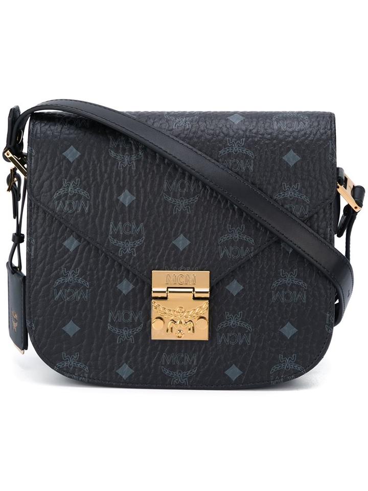 Mcm Small 'patricia Visetos' Crossbody Bag, Women's, Black