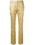 Victoria Beckham Skinny-fit Lurex Trousers - Gold