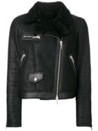 Drome Off-centre Zipped Jacket - Black