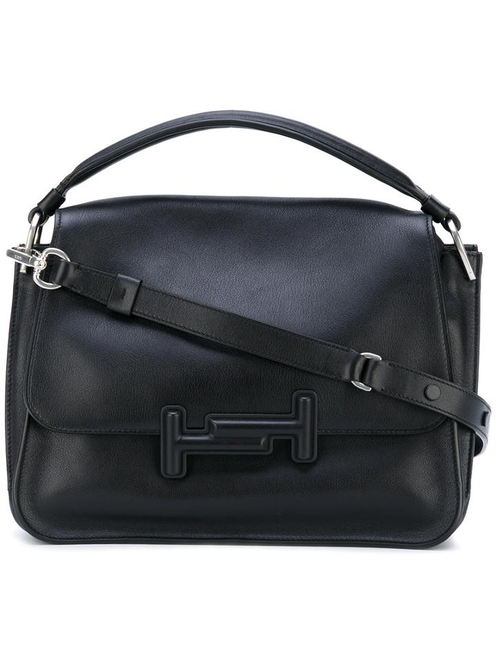 Tod's - Small Double T Handbag - Women - Leather - One Size, Black, Leather