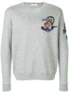 Valentino - Embroidered Tattoo Sweatshirt - Men - Cotton/polyamide - L, Grey, Cotton/polyamide