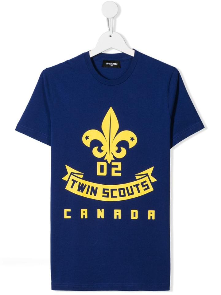 Dsquared2 Kids Teen Twin Scouts T-shirt - Blue