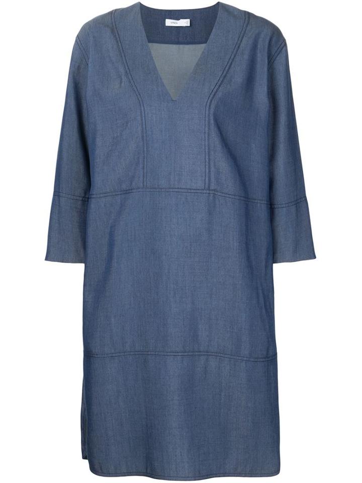 Vince Three-quarter Sleeve Shift Dress