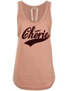 Nº21 Chérie Perforated Tank Top - Pink
