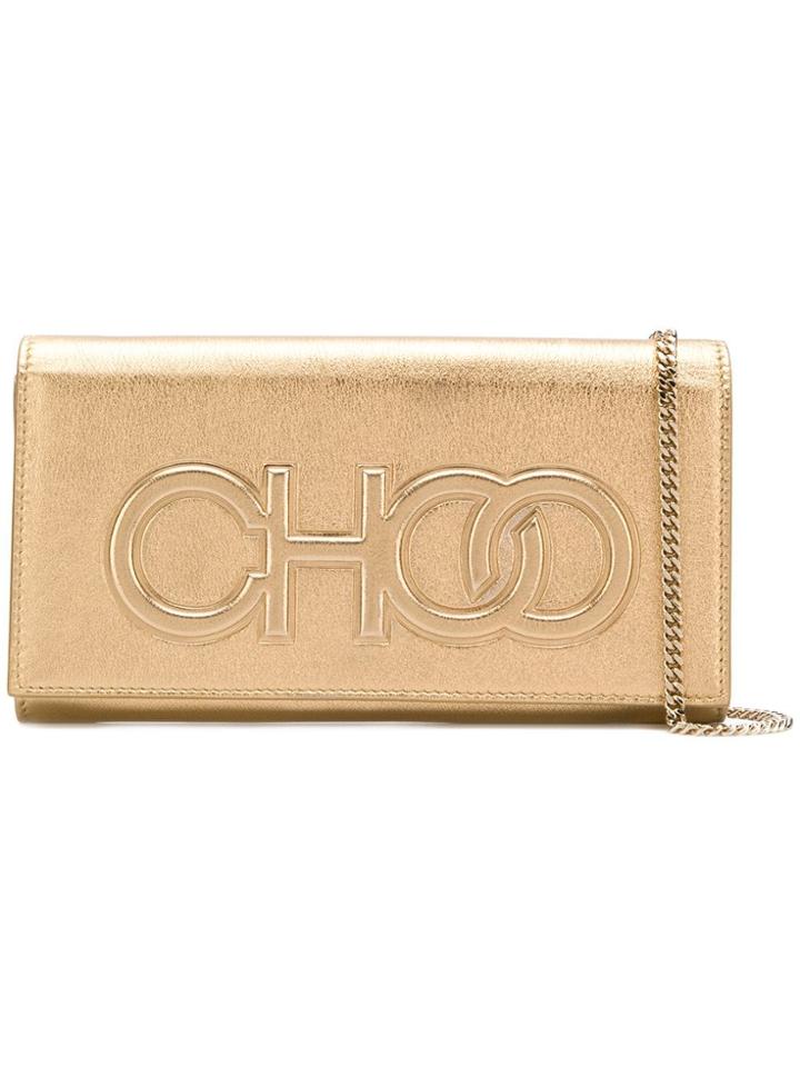 Jimmy Choo Santini Clutch Bag - Gold