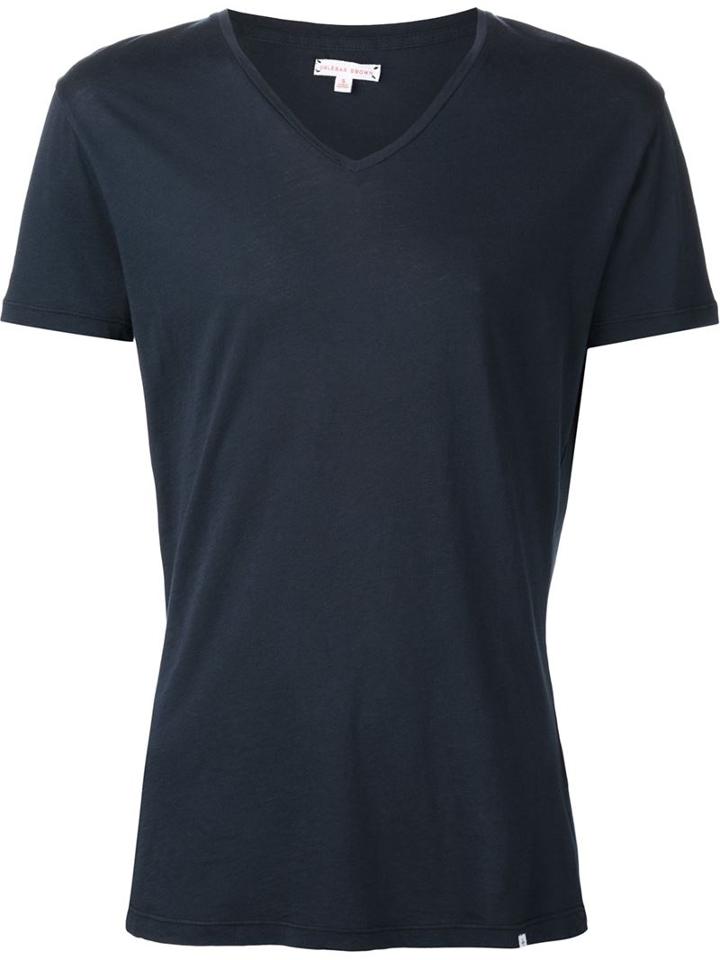 Orlebar Brown V-neck T-shirt, Men's, Size: Xl, Cotton