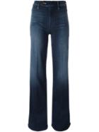 Mother Wide-leg Jeans, Women's, Size: 24, Blue, Cotton/polyester/spandex/elastane